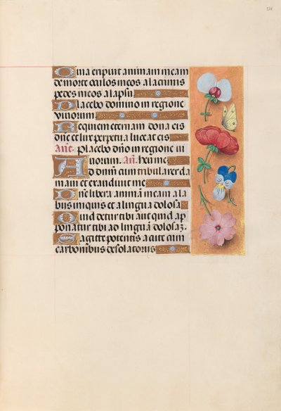 Getijdenboek van koningin Isabella de Katholieke, koningin van Spanje: Fol. 221r, c. 1500 door Master of the First Prayerbook of Maximillian