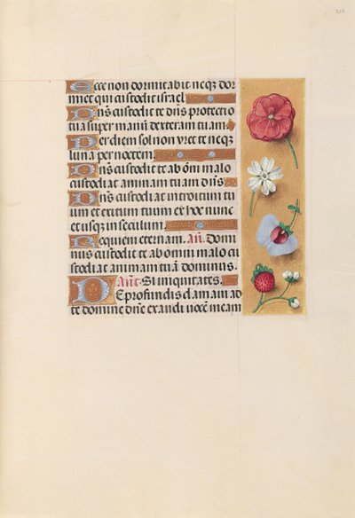 Getijdenboek van Koningin Isabella de Katholieke, Koningin van Spanje: Fol. 222r door Master of the First Prayerbook of Maximillian