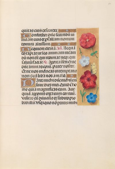 Uren van Koningin Isabella de Katholieke, Koningin van Spanje: Fol. 231r, c. 1500 door Master of the First Prayerbook of Maximillian