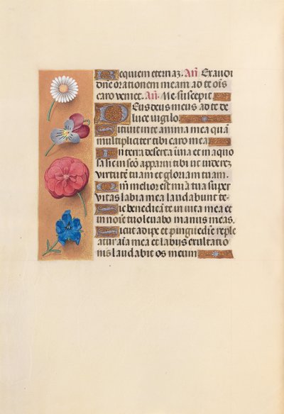 Uren van koningin Isabella de Katholieke, koningin van Spanje: Fol. 249v, c. 1500 door Master of the First Prayerbook of Maximillian