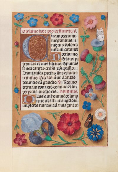 Getijdenboek van Koningin Isabella de Katholieke, Koningin van Spanje: Fol. 25r, ca. 1500 door Master of the First Prayerbook of Maximillian