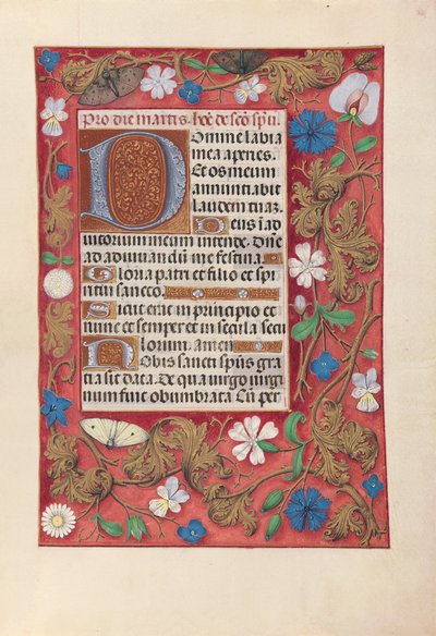Uren van Koningin Isabella de Katholieke, Koningin van Spanje:  Fol. 32r door Master of the First Prayerbook of Maximillian