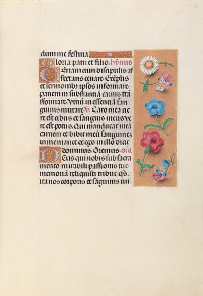 Getijdenboek van koningin Isabella de Katholieke, koningin van Spanje: Fol. 45r, ca. 1500 door Master of the First Prayerbook of Maximillian