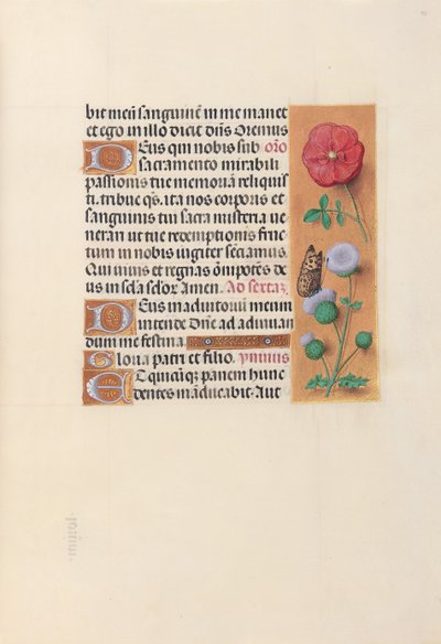 Getijdenboek van koningin Isabella de Katholieke, koningin van Spanje: Fol. 46r door Master of the First Prayerbook of Maximillian