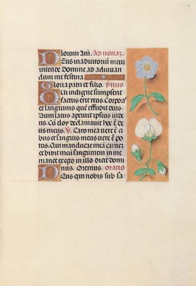 Getijdenboek van koningin Isabella de Katholieke, koningin van Spanje: Fol. 47r, ca. 1500 door Master of the First Prayerbook of Maximillian