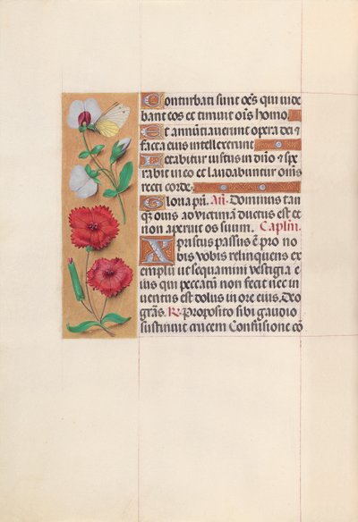 Getijdenboek van koningin Isabella de Katholieke, koningin van Spanje: Fol. 64v, ca. 1500 door Master of the First Prayerbook of Maximillian