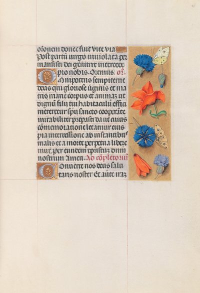 Uren van Koningin Isabella de Katholieke, Koningin van Spanje: Fol. 85r, ca. 1500 door Master of the First Prayerbook of Maximillian