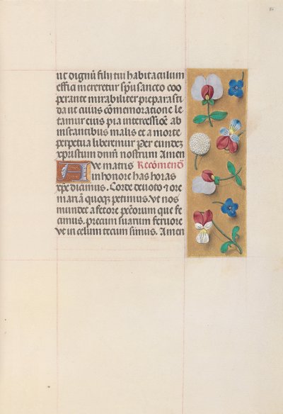 Uren van koningin Isabella de Katholieke, koningin van Spanje: Fol. 86r door Master of the First Prayerbook of Maximillian