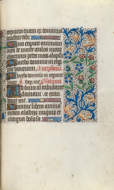 Getijdenboek Gebruik van Rouen: fol. 104r, c. 1470 door Master of the Geneva Latini