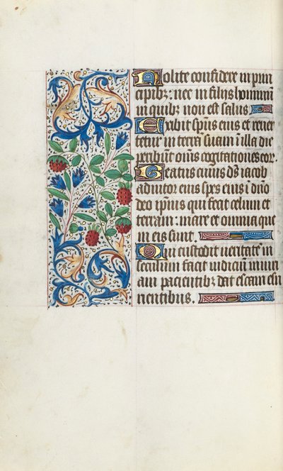 Getijdenboek Gebruik van Rouen: fol. 108v, ca. 1470 door Master of the Geneva Latini