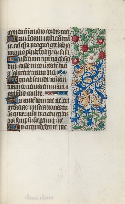 Getijdenboek Gebruik van Rouen: fol. 126r, ca. 1470 door Master of the Geneva Latini