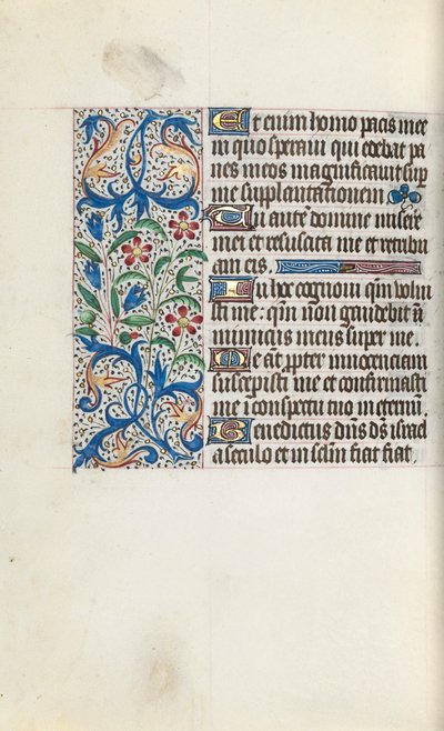 Getijdenboek Gebruik van Rouen: fol. 128v, c. 1470 door Master of the Geneva Latini