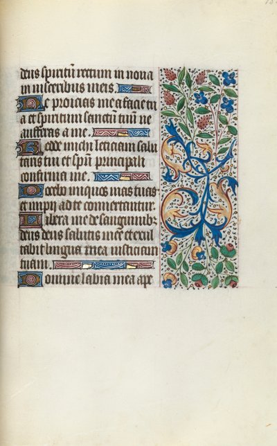 Getijdenboek Gebruik van Rouen: fol. 135r, c. 1470 door Master of the Geneva Latini