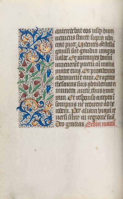 Getijdenboek Gebruik van Rouen: fol. 17v door Master of the Geneva Latini