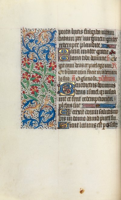 Getijdenboek Gebruik van Rouen: fol. 47v, ca. 1470 door Master of the Geneva Latini