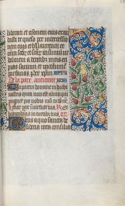 Getijdenboek Gebruik van Rouen: fol. 55r door Master of the Geneva Latini