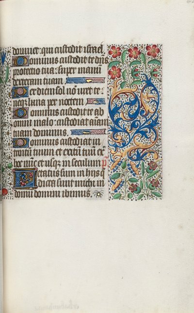 Getijdenboek Gebruik van Rouen: fol. 62r, c. 1470 door Master of the Geneva Latini