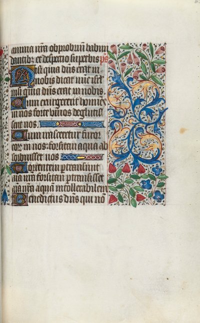 Getijdenboek Gebruik van Rouen: fol. 65r, c. 1470 door Master of the Geneva Latini