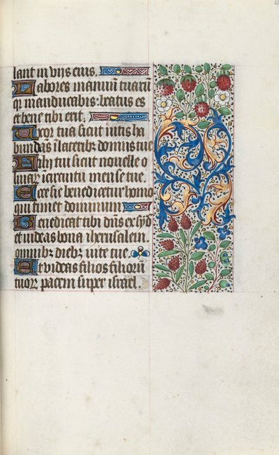 Getijdenboek Gebruik van Rouen: fol. 69r, c. 1470 door Master of the Geneva Latini