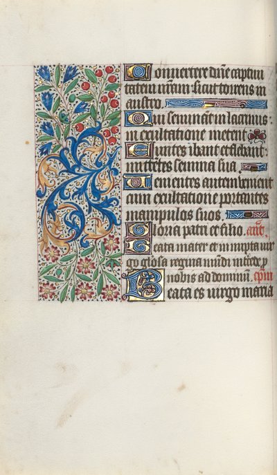 Getijdenboek Gebruik van Rouen: fol. 72v, ca. 1470 door Master of the Geneva Latini
