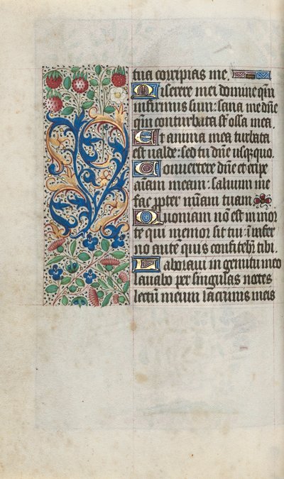 Getijdenboek Gebruik van Rouen: fol. 80v, ca. 1470 door Master of the Geneva Latini