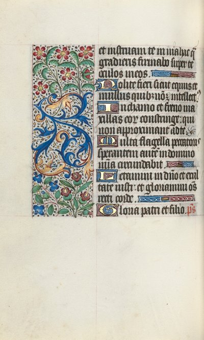 Getijdenboek Gebruik van Rouen: fol. 82v door Master of the Geneva Latini