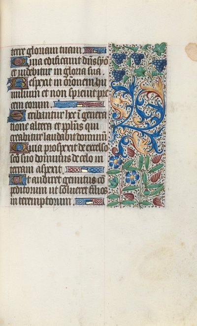 Getijdenboek Gebruik van Rouen: fol. 89r, c. 1470 door Master of the Geneva Latini