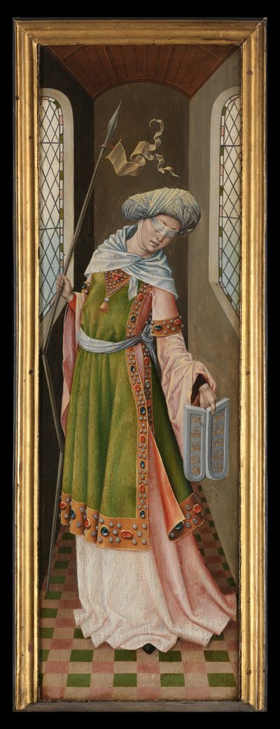 Allegorische figuur van de Synagoge, uit de Legende van St. Ursula door Master of the Legend of St. Ursula