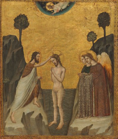 De Doop van Christus door Master of the Life of Saint John the Baptist