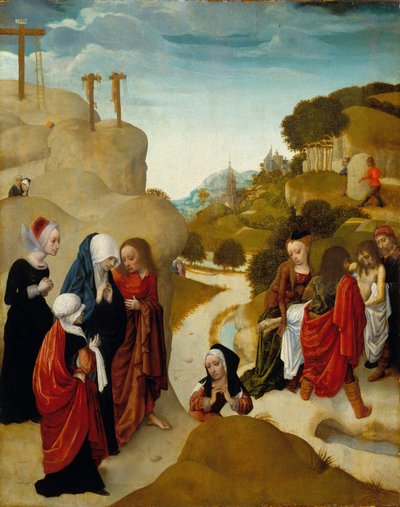 Graflegging van Christus door Master of the Virgo Inter Virgines