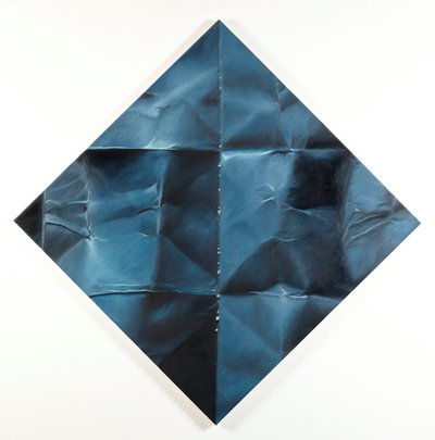 Blue Flame Lounge, 2013 (Olieverf op doek) door Mat Collishaw