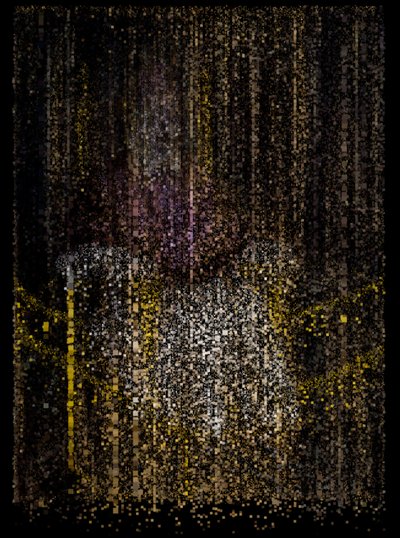 The End of Innocence, 2009 (scherm, projector en harde schijf) door Mat Collishaw