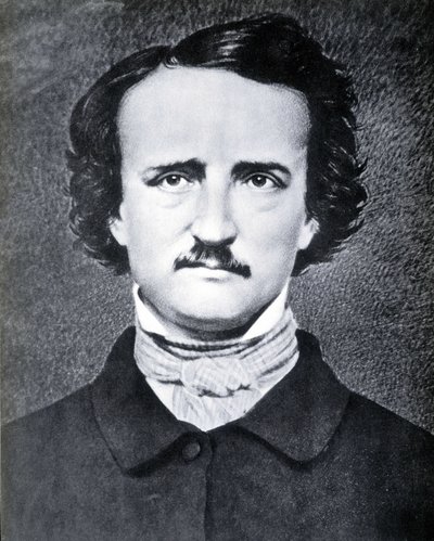 Portret van de Amerikaanse schrijver Edgar Allan Poe (1809 - 1849) foto door Brady in de 19e eeuw door Mathew B. Brady