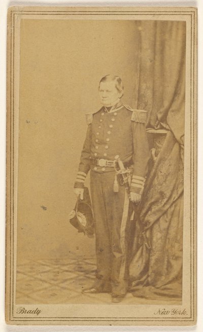 Konteradmiral Jas. Smith, U.S.N. Ch. Bu of Jacks & (---illeg.) Feb 9. 63. door Mathew B. Brady