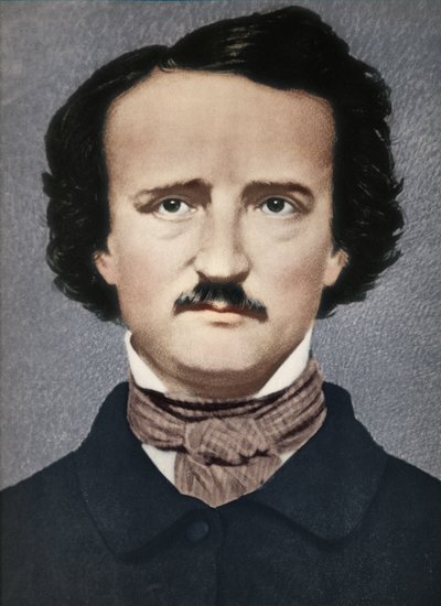 Edgar Allan Poe, c1840, 1939 door Mathew B. Brady