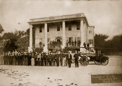 Ziekenhuis nr.15, Beaufort, South Carolina, 1864 door Mathew B. Brady