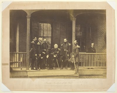 Luitenant-generaal Scott, Generaal-in-Chief, U.S. Leger en Staf, 1861 door Mathew Brady