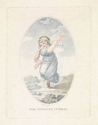 Meisje met triangel door Mathias de Sallieth