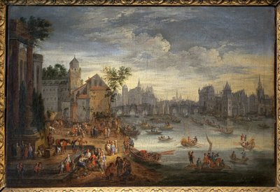Zicht op Parijs met de Pont Neuf door Mathys Schoevaerdts