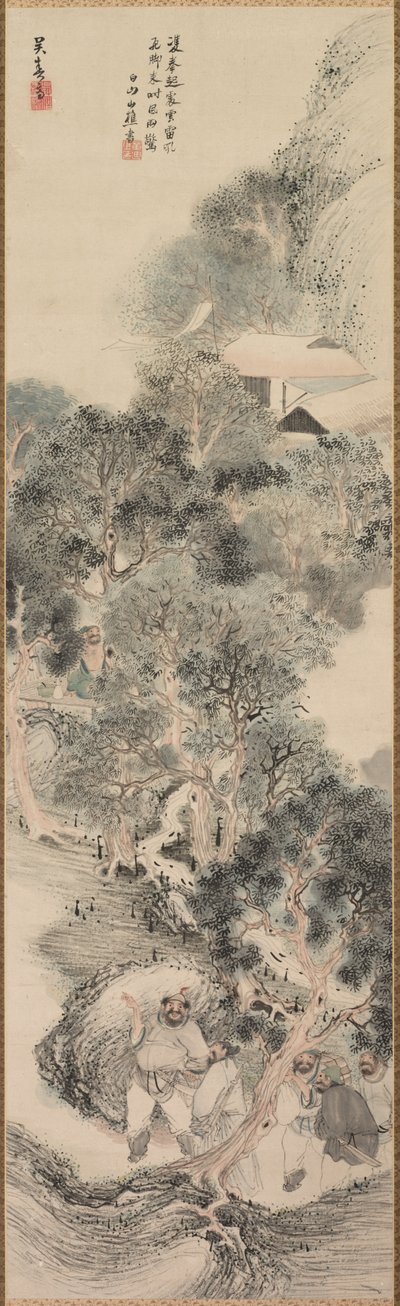 Water Margin Bandieten, eind 1700-begin 1800 door Matsumura Goshun