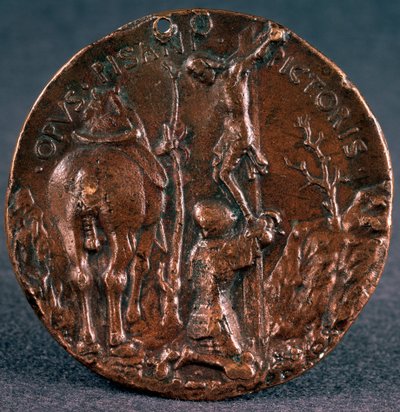 Medaille ter ere van Sigismondo Pandolfo Malatesta Keerzijde door Matteo di Andrea de Pasti