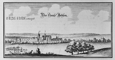 Beesen (1820 vereniging met Laublingen tot Beesenlaublingen, tegenwoordig deel van de stad Könnern, Saksen-Anhalt, Duitsland) door Matthaus Merian