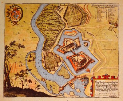 Bremervörde, Nedersaksen, Duitsland door Matthaus Merian