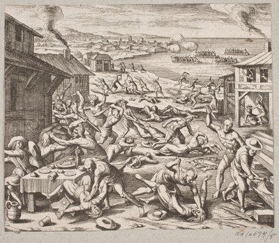 Zo werd ook deze vrede verbroken door bedrog door Matthäus Merian d.Æ.