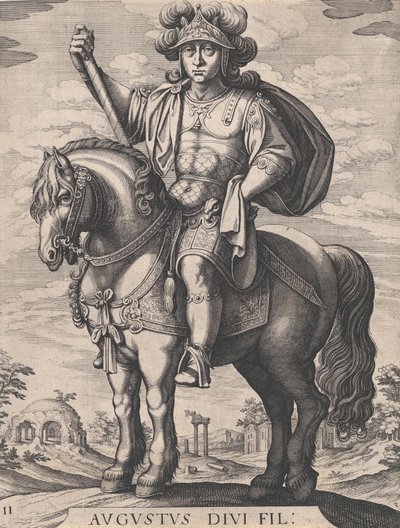 Keizer Augustus te paard, uit 