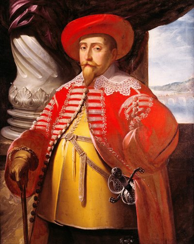 Portret van Gustavus Adolphus, 1632 door Matthaus Merian