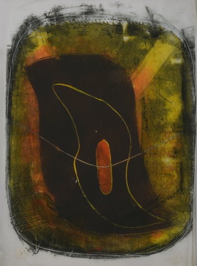 tabla twee, 2020 (linoleumsnede) door Matthew Hilton