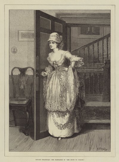 Privétheater, Miss Hardcastle in She Stoops to Conquer door Matthew White Ridley