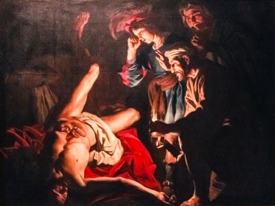 Dood van Cato door Matthias Stom