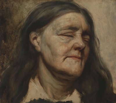 Studie van een oude vrouw door Matthijs Maris